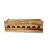 AEYSD-456 Cable Tidy Box Junction Box Solid Wood Retro Simple Plug-in Wire Storage Box Socket Plug-in Board Box Power Cord Box Cable Management(50cm) view 1