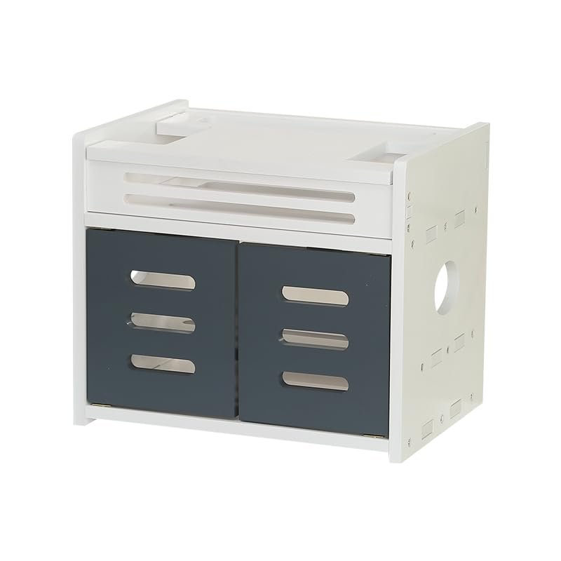 Cable Tidy Box Solid Wood Router Storage Box WiFi Shelf cat Storage Plug Row Living Room Set-top Box Rack Socket Cover Box Cable Management