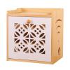 AEYSD-456 Cable Tidy Box Router Storage Box Solid Wood Plug-in Power Cord Storage Box Wireless WiFi Light cat Set-top Box Rack Customization Cable Management view 1