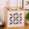 AEYSD-456 Cable Tidy Box Router Storage Box Solid Wood Plug-in Power Cord Storage Box Wireless WiFi Light cat Set-top Box Rack Customization Cable Management view 3