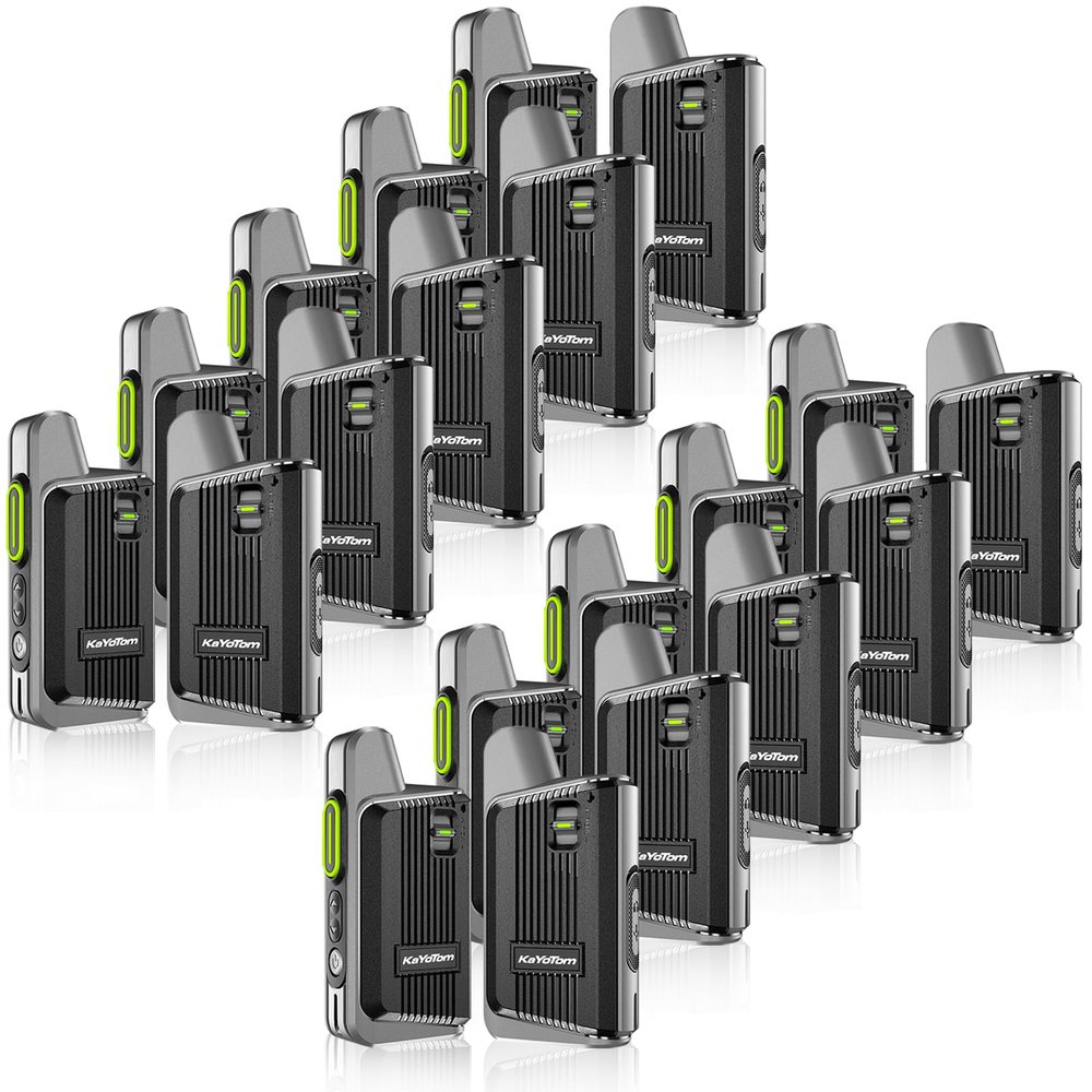 20 Pack Walkie Talkies Long Range Rechargeable Walkie Talkies 2 Way Radio,with 16 FRS Channels,Radio Handheld Walky Talky,Lightweight and Compact Suitable for Outdoor Sports, Team Activities