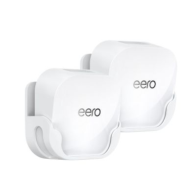 QUIDDITY eero 7 Wall Mount Bracket  Compatible with eero WiFi 7 Mesh Router and Extender, Space-Saving Holder for eero 7 WiFi Extender with Cable Management  White (2 Pack)