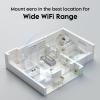 QUIDDITY eero 7 Wall Mount Bracket  Compatible with eero WiFi 7 Mesh Router and Extender, Space-Saving Holder for eero 7 WiFi Extender with Cable Management  White (2 Pack) view 3