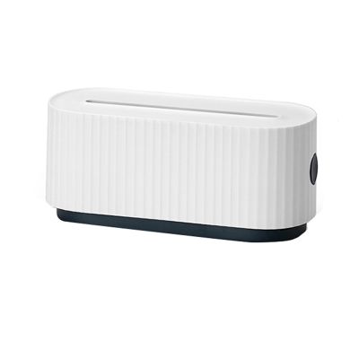 AEYSD-456 Cable Tidy Box Plug-in Board Storage Box Wire Socket Finishing line Box Blocking Desktop Power Charging line Plug-in line hub Box Cable Management(White)