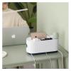 AEYSD-456 Cable Tidy Box Plug-in Board Storage Box Wire Socket Finishing line Box Blocking Desktop Power Charging line Plug-in line hub Box Cable Management(White) view 3