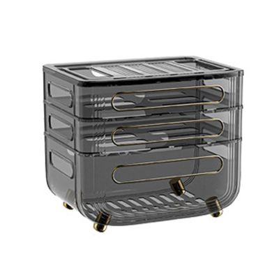 AEYSD-456 Cable Tidy Box Wireless WiFi TV Set-top Box Rack Cable Socket Finishing Living Room Bedroom Home Router Storage Box Cable Management(Coffee)