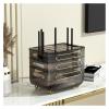 AEYSD-456 Cable Tidy Box Wireless WiFi TV Set-top Box Rack Cable Socket Finishing Living Room Bedroom Home Router Storage Box Cable Management(Coffee) view 3