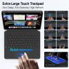 accrosoo Rotatable Detachable Magnetic Keyboard Case for iPad A16 11th/10th Gen, with Larger-Touch Trackpad, Shockproof Bumper, Support Portrait, Magnetic Pencil Holder, Backlight,Full Protect, Black view 2