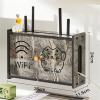 AEYSD-456 Cable Tidy Box Router Storage Box on The Wall Wireless WiFi Shelf Living Room Bedroom TV Set-top Box Free Punching Wall Hanging Cable Management view 2