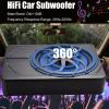 10" 800W Slim Under Seat Powered Car Subwoofer, with Blue LED Light Car/Truck Audio Sub Built in Amplifier amp Combo Package, Outstanding Heat Dissipation Powerful Bass view 2