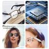 Piluyaa Smart Glasses Bluetooth Audio Sunglasses for Men Women with Dual Stereo Speakers, Open Ear Music &HD Calling, Touch &Voice Assistant, UV ProtectionTransparent view 3