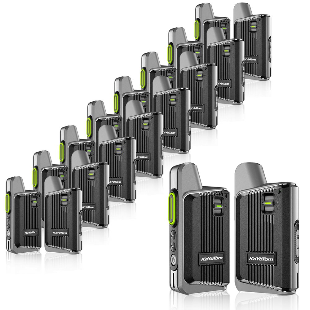 18 Pack Walkie Talkies Long Range Rechargeable Walkie Talkies 2 Way Radio,with 16 FRS Channels,Radio Handheld Walky Talky,Lightweight and Compact Suitable for Outdoor Sports, Team Activities