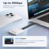 ORICO 2TB Magnetic External SSD, 2000MB/s High Speed Portable Solid State Drive, Aluminum Alloy Heat Dissipation, 4K 120Hz ProRes HDR, Compatible with iPhone 17 16 Pro Max, Tablet, Computer - K20MINI view 4