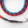 Braided Rope Design Camera Strap with Quick Release Buckle, Adjustable Cowhide Pad, Red or Blue (RED) view 4