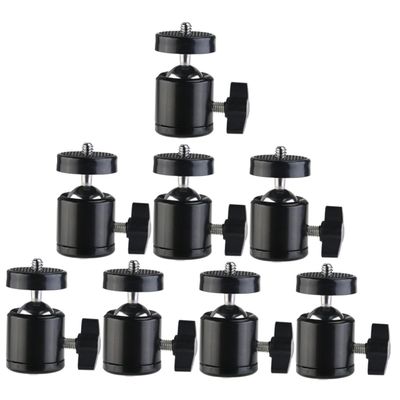 Toddmomy 8pcs Professional Camera Ball Head Mount Tripod Accessory Sturdy Construction Easy Install Portable