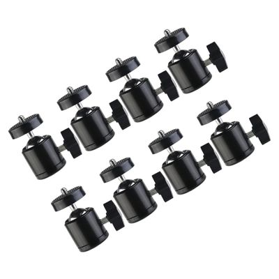 Kisangel 8pcs Photography Accessory Camera Mount Tripod Ball Heads Clamp Screw Adapter for DSLR Action Cameras