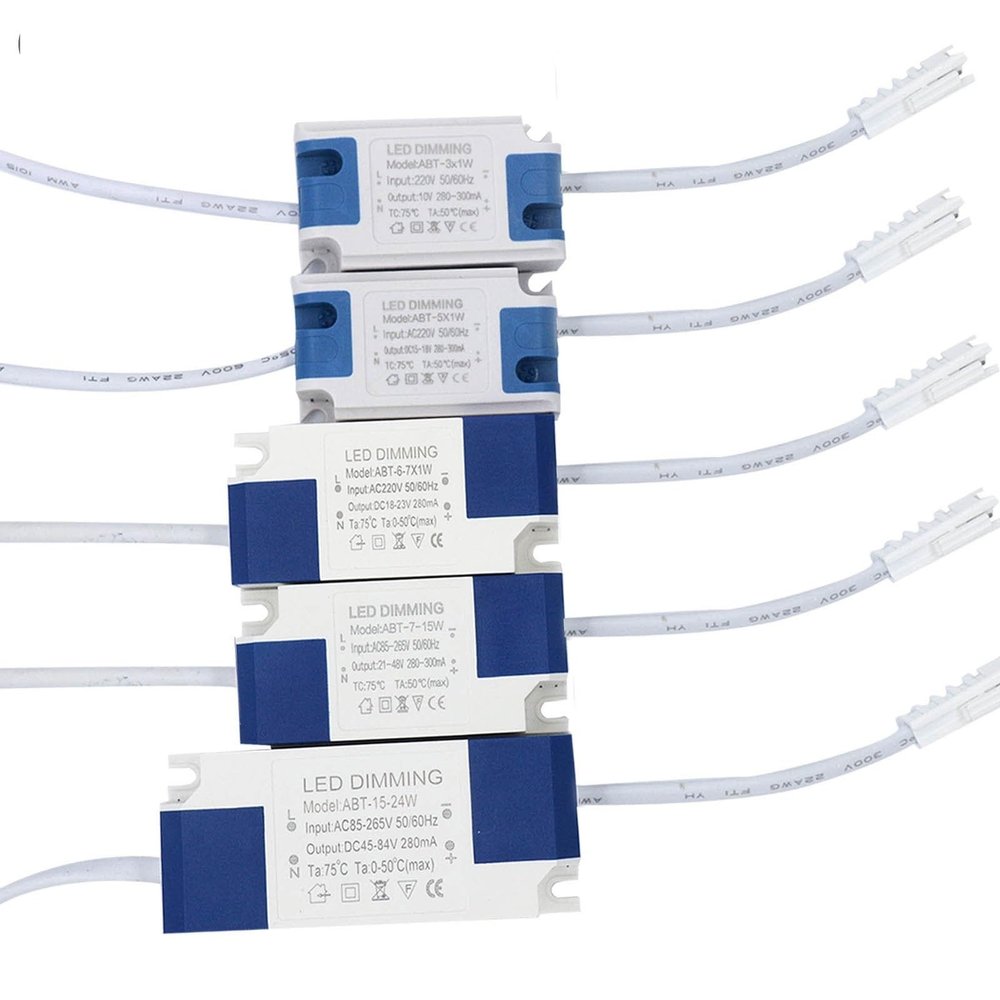 3W 5W 7W 12W 24W 220VLED Driver Light Transformer Power Supply Adapter 300mA 1pcs(7-15W DC21-48V)