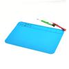 DIYEAH 2Pcs Waterproof Silicone Electronics Repair Mat Heat Insulation Pad for Small Parts Magnetic Work Surface for Soldering and Repairing Electronics view 4