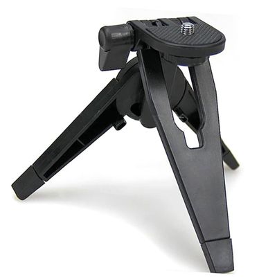 QUMIIRITY Adjustable Mini Desktop Tripod Stand Cameras Compatible with Gopro and Rotation Base for Easy Angle Stable