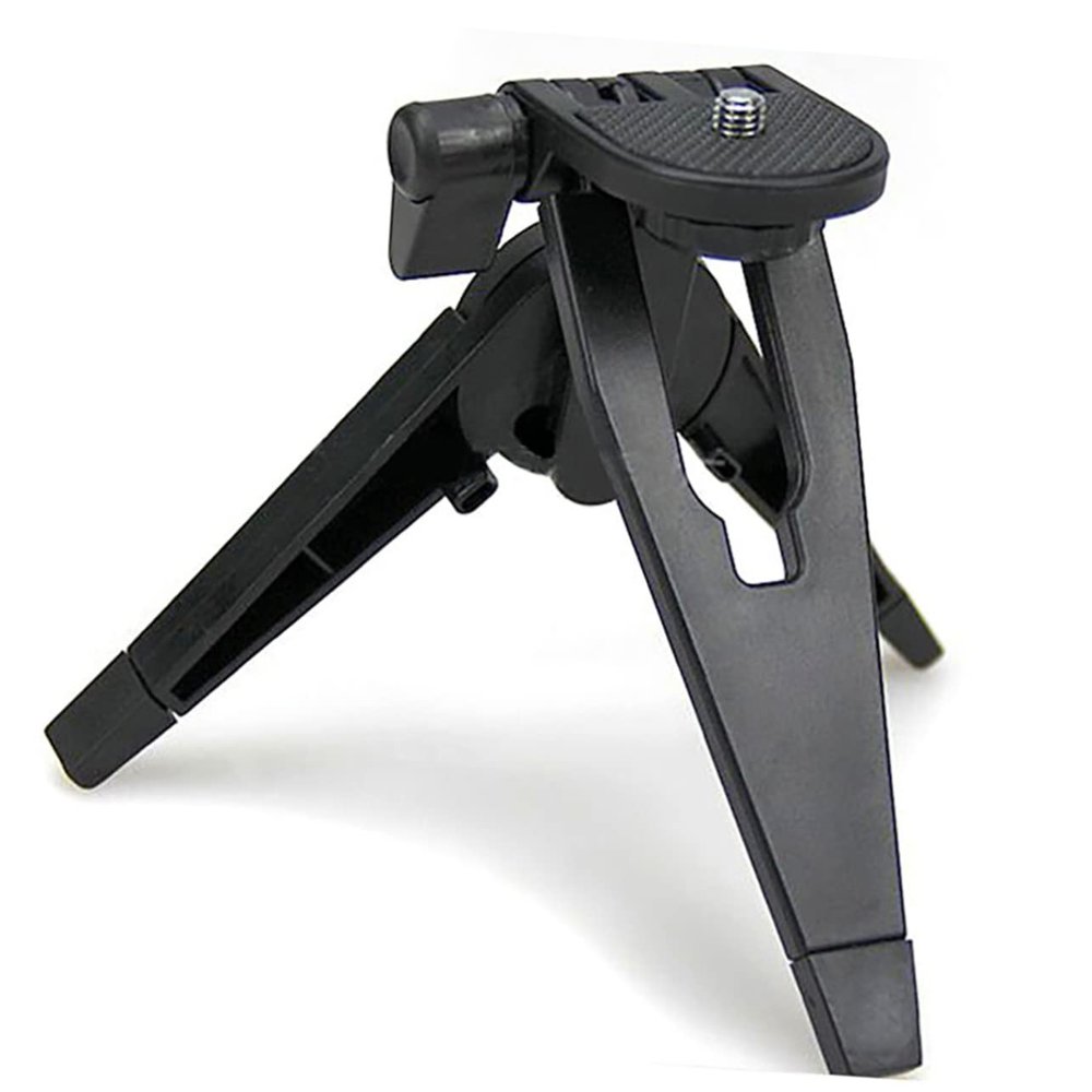 QUMIIRITY Adjustable Mini Desktop Tripod Stand Cameras Compatible with Gopro and Rotation Base for Easy Angle Stable