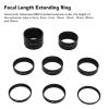 Focal Length Extension Tube Kit, 3 5 7 10 12 15 20 30mm Extending Ring Eliminate Redundant Light Focus Extending Ring Kit for Astronomical Telescope Photography view 3