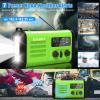 20000mAh Portable Emergency Weather Radio, AM/FM/NOAA, USB-C/Solar/Hand Crank Charging, Flashlight & Reading Lamp, SOS Alarm, Cell Phone Charger for Home & Outdoor Surviva - Green view 2