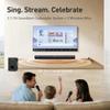 Karaoke Soundbar with Subwoofer for TV: Sound Bar with 2 Wireless Microphones - Home Theater Surround Sound System - Bluetooth Speaker with Remote Supports HDMI ARC/Optical/AUX/USB for TV/PC view 2