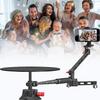 Rotating Camera Slider,360 Panoramic Photography Platform,360 Degree Spinner,Adjustable Shooting Angle,Spinning Photo Video Booth, for Mini Studio Equipment view 1