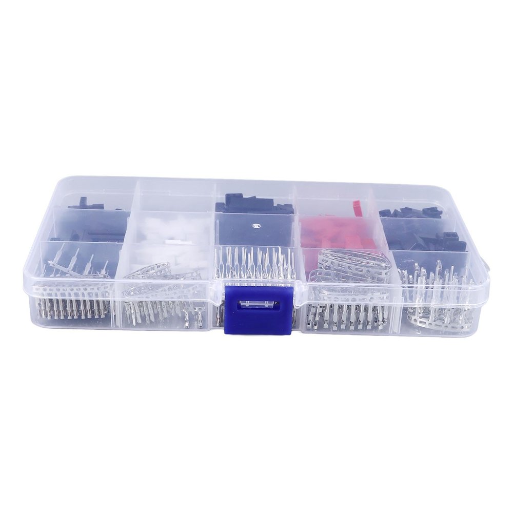JST MX2.0 SM JR2.54mm Electrical Terminals Connectors Kit Male and Female Wire Terminal for Model Aircraft ABS Material 60 Sets