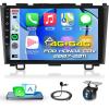 4G+64G Car Radio Stereo for Honda CRV 2007-2011, Wireless CarPlay Android Auto 9 Inch IPS Touch Screen Android 13 GPS Head Unit WiFi Bluetooth DSP Audio USB Dual Mic HD Rear Camera view 1