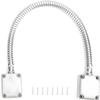 Armored Door Loop - 22" Door Wire Conduit with Die-Cast Aluminum End Caps,Flexible Gooseneck Loop Protector for Wires in Exposed Mounting Access Control view 1