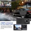 Dash Camera Front and Inside Dash Cam for Car Security 1080P Video Recorder with Audio Plug and Play, WDR, Night Vision, G-Sensor Auto Lock, 2 Inch Screen Vehicle Security view 2