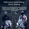 Laugwey Motorcycle Helmet Bluetooth Headset,Wireless Bluetooth Helmet Headphone Intercom with Handsfree Call/500M Distance/IP56 Waterproof/Voice Assistant/Music Sharing/RGB Light (1Set - Hard Mic) view 2