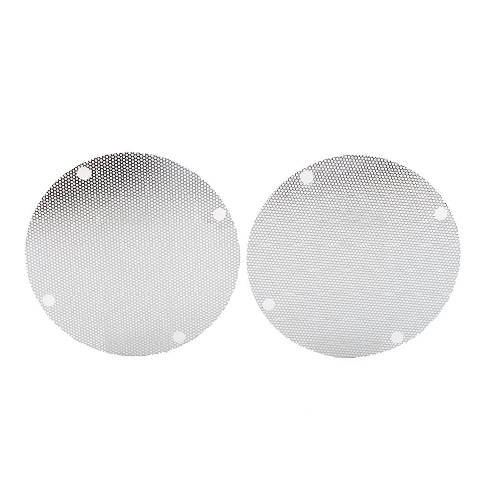 Cnthan7 Motorcycle Iron Mesh Speaker Grills, Rear Speaker Grille Cover for Harley Touring Electra Glide, Street Glide, Chrome
