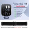 MiKoyi 22mm Nylon Braided band Compatible With Amazfit Bip 6/5/5 Unity, Active Max, Stretchy Braided Strap Nylon Sport Strap for Amazfit Balance 2/1, T-Rex 3 Pro 48mm, GTR 4/3 Pro/3/2e - Black view 4