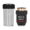 Oumefar Achromatic Microscope Objective 4X High Magnification Lens 20.2mm Interface Thread Standard RMS view 1