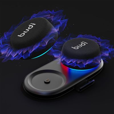 BUDI Mini Bluetooth Speaker with Magnetic Case,5.3 Bluetooth Speakers Wireless,TWS Stereo Pairing Support for iPhone 17/16/15/14/pro for Home/Party/Outdoor/Beach, Gift for Men/Women(Black)