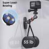 360 Rotation Magnetic Mount, Camera Metal Extension Adjustment Suction Cup Mount for DJI Osmo Action Camera view 2