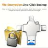 4 in 1 Memory Micro SD Card Reader USB Type C Lighting Reader Portable Reader view 3