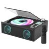M-Amazup CD Player Portable, Desktop CD Players for Home with Cable and Adapter, Dual Speakers, Support Opt/USB/TF Card/AUX/FM with Remote Control, LCD Display, 3.5mm Headphone Jack, Black view 1