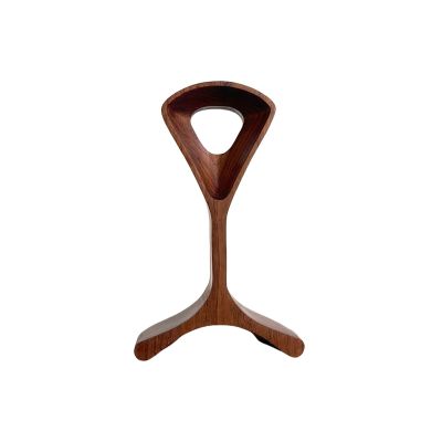 BJOHVPPS Headphones Stand, Wood Headset Holder, Wooden Headphone Hanger, Earphone Desk Display Hanger, Wooden Headsets Walnut Finish
