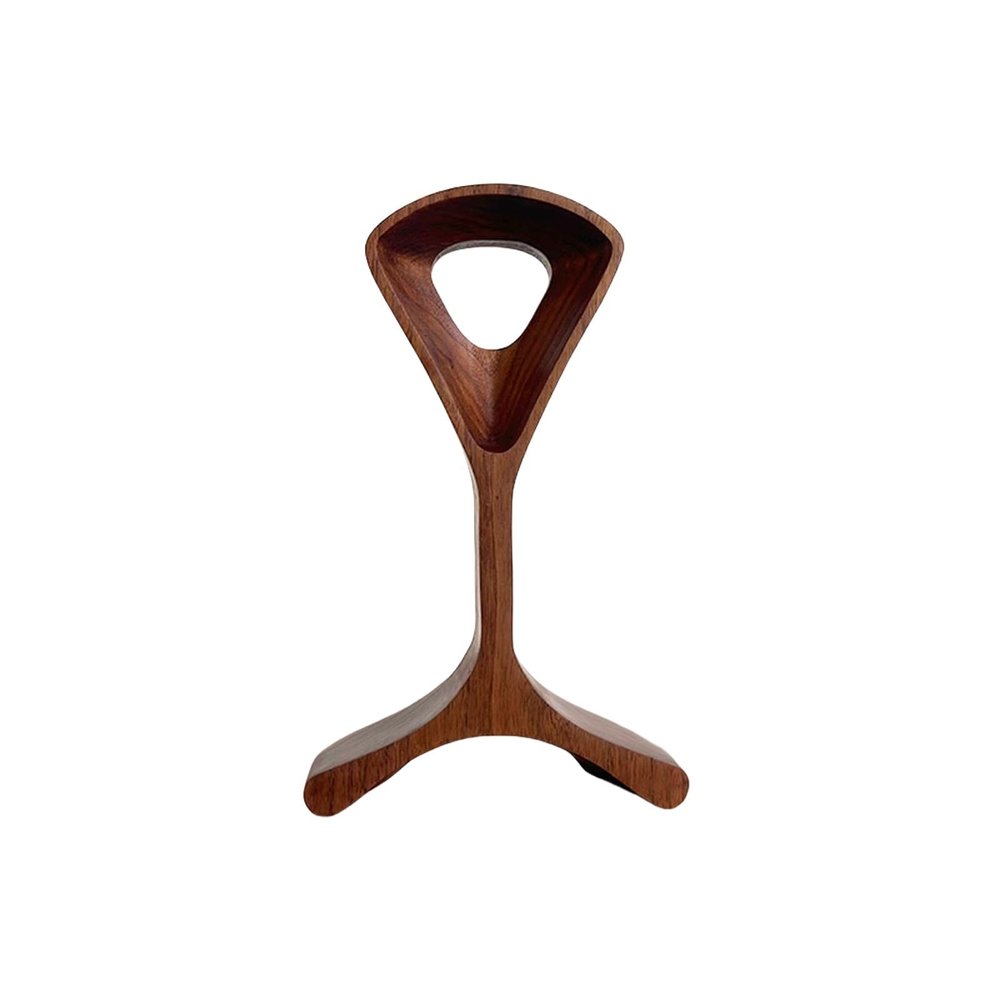 BJOHVPPS Headphones Stand, Wood Headset Holder, Wooden Headphone Hanger, Earphone Desk Display Hanger, Wooden Headsets Walnut Finish