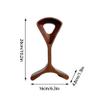 BJOHVPPS Headphones Stand, Wood Headset Holder, Wooden Headphone Hanger, Earphone Desk Display Hanger, Wooden Headsets Walnut Finish view 2