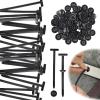 100 Pcs Nylon Universal Cable Tie Buckle, Multifunctional Heavy Duty Self-Locking Nylon Car Zip Ties Holder for Car Trunk Daily Repair view 1