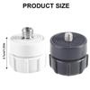 ESTCNK Multipurpose 17mm Balls Joint to 1/4" & 3/8" Threaded Screw Converter for Video Recording Equipment DSLR Action Cameras view 2