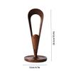 BJOHVPPS Headphone Stand, Headphone Holder Display Stand, Solid Wood Curved Headset Stand with Storage Tray and Bobbin Winder(Beech) view 2
