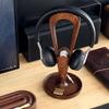 BJOHVPPS Headphone Stand, Headphone Holder Display Stand, Solid Wood Curved Headset Stand with Storage Tray and Bobbin Winder(Beech) view 4