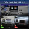 4G LTE QLED Radio for Honda Civic 2006 2007 2008 2009 2010 2011 Upgrade,8-Core CPU Touch Screen Stereo,Wireless CarPlay & Android Auto,Free Camera view 2