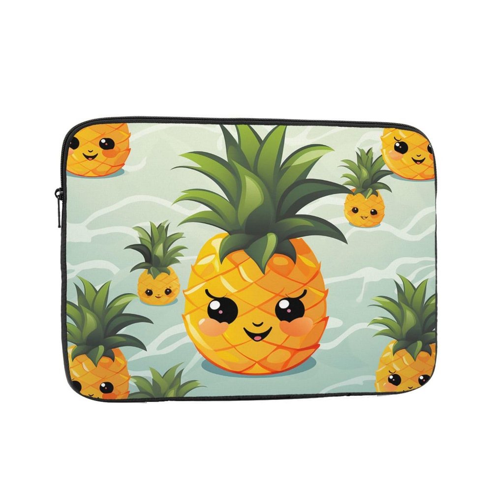 13 Inch Laptop Sleeve Bag Waterproof Shockproof Laptop Case Bag Cute Pineapple Computer Skin Bags Lightweight Tablet Carrying Case