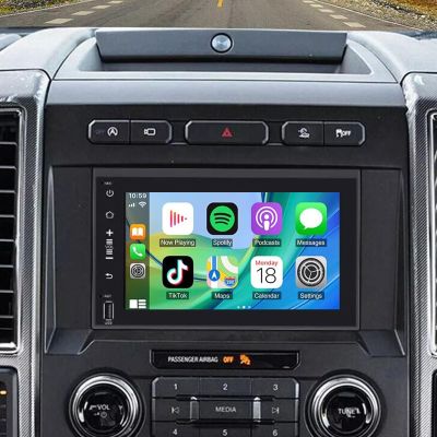 Bobuluo Car Stereo Radio for F150/F250 2004-2014 with Wireless Carplay Android Auto 10'' Android Touch Screen Bluetooth Car Radio with GPS Navigation WiFi FM Head Unit with AHD Backup Camera-2+32G